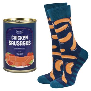 Unisex ponožky Soxo Sausages Tmavě modrá 40-45