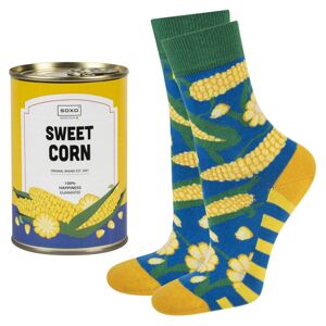Unisex ponožky Soxo Corn Žlutá 35-40