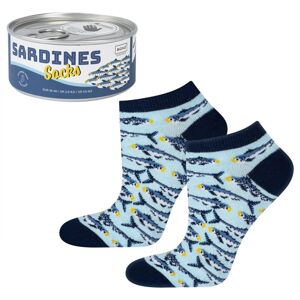 Unisex ponožky Soxo Sardines Světle modrá 35-40