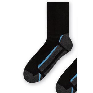 Sportovní pánské ponožky Steven 057 Maxi vel 47-50 Černo-šedá 47-50