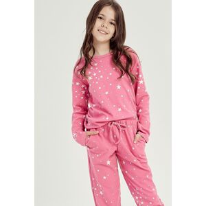 Dívčí pyžamo Taro Erika - bavlna Růžová 110