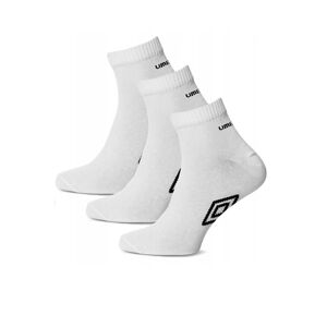 Pánské nízké ponožky Umbro Umbro UMSM 0238 Quarter Socks - 3 páry Bílá 39-42